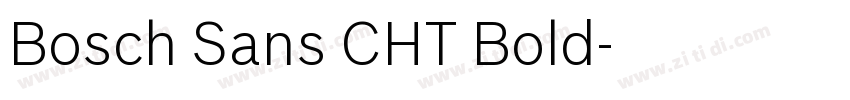 Bosch Sans CHT Bold字体转换